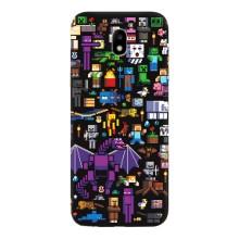 Чехол майнкрафт для Samsung Galaxy J5 2017, (J530F европейская версия) – Все персонажи