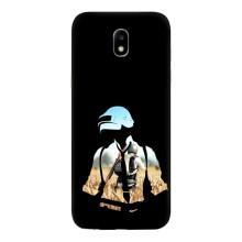 Силиконовый чехол с картинкой "Герой Pubg" на Samsung Galaxy J5 2017, (J530F европейская версия) – Пубг мен