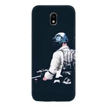 Силиконовый чехол с картинкой "Герой Pubg" на Samsung Galaxy J5 2017, (J530F европейская версия) – В экиперовке