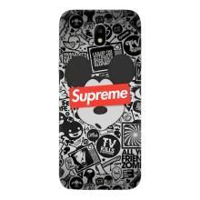 Чехол с Брендами одежды на Гелекси Джи5 2017 – Supreme Маус
