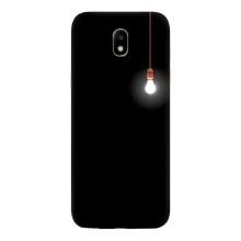 Чохол з картинками на чорному фоні для Samsung Galaxy J5 2017, (J530F европейская версия) – Лампочка