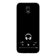 Чохол з картинками на чорному фоні для Samsung Galaxy J5 2017, (J530F европейская версия) – Плеєр