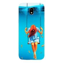 Чехол Стильные девушки на Samsung Galaxy J5 2017, (J530F европейская версия) – Девушка на качели