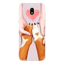 Чехол (ТПУ) Милые собачки для Samsung Galaxy J5 2017, (J530F европейская версия) – Любовь к собакам