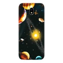 Чехол (ТПУ) с планетами на Samsung Galaxy J5 2017, (J530F европейская версия) – Вид с космоса