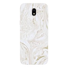 Мраморный чехол на Samsung Galaxy J5 2017, (J530F европейская версия) (VPrint) (Белый мрамор)