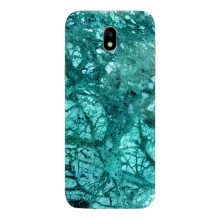 Мраморный чехол на Samsung Galaxy J5 2017, (J530F европейская версия) (VPrint) (Зеленый мрамор)