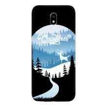 Силіконовий бампер на різдво для Samsung Galaxy J5 2017, (J530F европейская версия) (Різдвяний Олень)