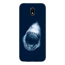 Силиконовый бампер с картинкой животных для Samsung Galaxy J5 2017, (J530F европейская версия) – Пасть Акулы