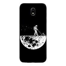 Силіконовый Чохол з принтом "Космонавти" на Samsung Galaxy J5 2017, (J530F европейская версия) – Космонавт