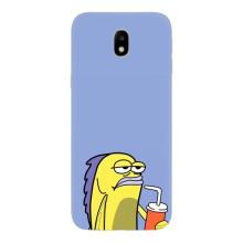 Бампер с принтом Мемы для Samsung Galaxy J7 2017 (J730F европейская версия) – Безразличие