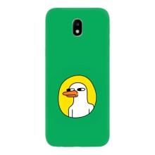 Бампер с принтом Мемы для Samsung Galaxy J7 2017 (J730F европейская версия) – Мем Утка