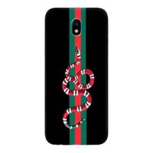 Чехлы Бренд GUCCI для Samsung Galaxy J7 2017 (J730F европейская версия) – Змей Гуччи
