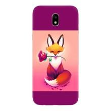 Чохли з картинкою Лисичка для Samsung Galaxy J7 2017 (J730F европейская версия) (VPrint) (Лиса з трояндою)