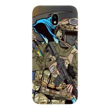 Чехлы с картинкой ЗСУ для Samsung Galaxy J7 2017 (J730F европейская версия) (AlphaPrint) – Воин ВСУ
