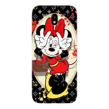 Чехол Disney Mouse Samsung Galaxy J7 2017 (J730F европейская версия) (PREMIUMPrint) (Минни peace)