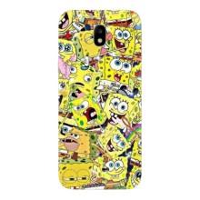 Чохол Губка Боб для Самсунг J7 2017, J7 европейська версія – Емоції Спан Боба