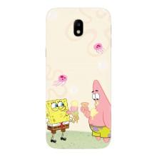 Чохол Губка Боб для Самсунг J7 2017, J7 европейська версія – Патрік і Боб