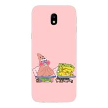 Чохол Губка Боб для Самсунг J7 2017, J7 европейська версія – За партою