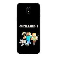Чохол Майнкрафт на Samsung Galaxy J7 2017 (J730F европейская версия) (AlphaPrint) Minecraft (герої Minecraft)