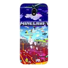 Чехол майнкрафт для Samsung Galaxy J7 2017 (J730F европейская версия) – MINECRAFT