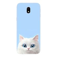Чехол на тематику: Коты для Samsung Galaxy J7 2017 (J730F европейская версия) – Белый кот