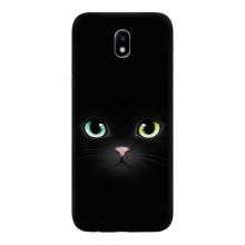 Чехол на тематику: Коты для Samsung Galaxy J7 2017 (J730F европейская версия) – Черный Котик