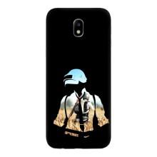 Силиконовый чехол с картинкой "Герой Pubg" на Samsung Galaxy J7 2017 (J730F европейская версия) – Пубг мен