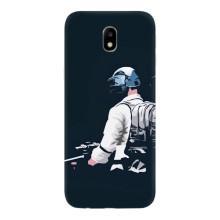 Силиконовый чехол с картинкой "Герой Pubg" на Samsung Galaxy J7 2017 (J730F европейская версия) – В экиперовке