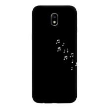 Чохол з картинками на чорному фоні для Samsung Galaxy J7 2017 (J730F европейская версия) – Ноти