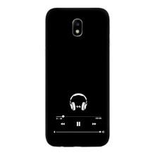Чохол з картинками на чорному фоні для Samsung Galaxy J7 2017 (J730F европейская версия) – Плеєр