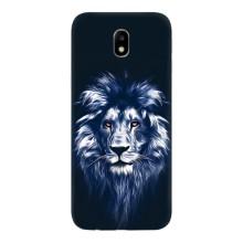 Чохол з картинкою на Samsung Galaxy J7 2017 (J730F европейская версия) – Лев – синій