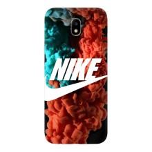 Чохол для Samsung Galaxy J7 2017 (J730F европейская версия) - з принтом Найк (AlphaPrint) (Димчастий найк)