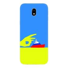 Чехол с принтом (Русский корабль...) для Самсунг Джи7 2017, Джи7 Европейская версия (AlphaPrint) – Щелбан кораблю