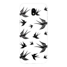 Чохол з пташками на Samsung Galaxy J7 2017 (J730F европейская версия) (VPrint) (Ластівки)