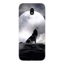 Чехол с Волком на Samsung Galaxy J7 2017 (J730F европейская версия) – Волк и луна