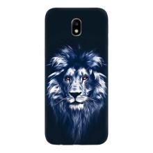 Чохол з картинкою ЛЕВ для Samsung Galaxy J7 2017 (J730F европейская версия) (VPrint) (Синій Лев)