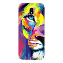 Чохол з картинкою ЛЕВ для Samsung Galaxy J7 2017 (J730F европейская версия) (VPrint) (Яскравий Лев)