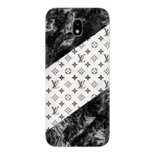 Чехол Стиль Louis Vuitton на Samsung Galaxy J7 2017 (J730F европейская версия) (LV на белом)