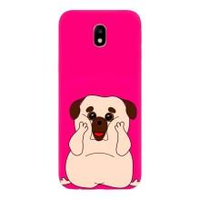 Чохол (ТПУ) Милі песики для Samsung Galaxy J7 2017 (J730F европейская версия) (Веселий Мопсік)