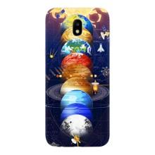 Чехол (ТПУ) с планетами на Samsung Galaxy J7 2017 (J730F европейская версия) – Арт планети