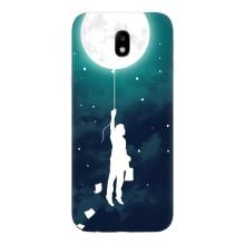 Чехол (ТПУ) с планетами на Samsung Galaxy J7 2017 (J730F европейская версия) – To The moon