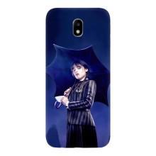 Чохли Венсдей на Samsung Galaxy J7 2017 (J730F европейская версия) Уенсдей (AlphaPrint) (Венздей з парасолькою)