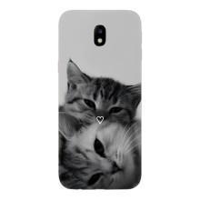 Чехол с рисунком кот на Samsung Galaxy J7 2017 (J730F европейская версия) – Пара котов