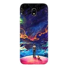 Космічні Чохли для Самсунг J7 2017, J7 европейська версія (VPrint) (Вид Галактики)