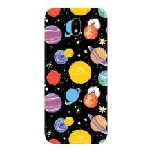 Космічні Чохли для Самсунг J7 2017, J7 европейська версія (VPrint) (Намальовані планети)