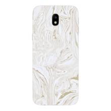 Мраморний чехол на Samsung Galaxy J7 2017 (J730F европейская версия) (VPrint) (Білий мрамор)