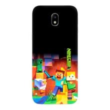 Чохли для Samsung Galaxy J7 2017 (J730F европейская версия) (Персонажі МайнКрафт) (Герой Майнкрафт)