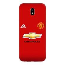 Силіконові Чохли з принтом Футбол на Samsung Galaxy J7 2017 (J730F европейская версия) – Man United