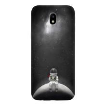Силіконовый Чохол з принтом "Космонавти" на Samsung Galaxy J7 2017 (J730F европейская версия) – Космонавт романтик